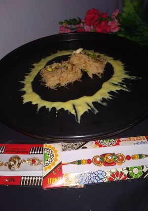 A picture of Semiya Coconut Sandesh.