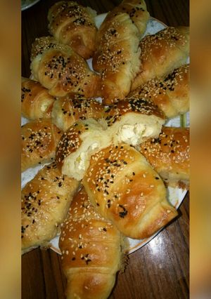 صورة لوصفة كرواسون بالجنبه او الشوكولاته