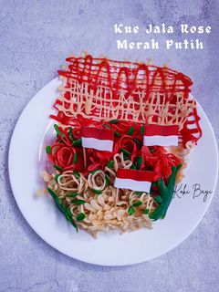 Foto resep Kue Jala Rose Merah Putih