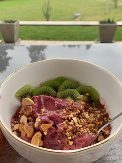 Una foto de Helado de frutos rojos