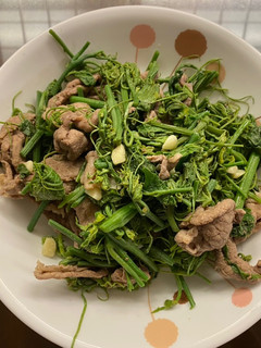 龍鬚菜炒牛肉 的食譜成品照片