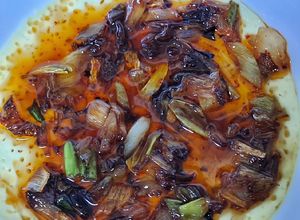 Hình của món Trứng hấp sốt xì dầu.