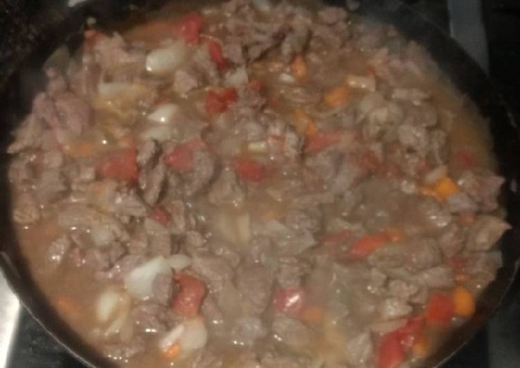 Tacos de carne y verduras!