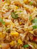 Arroz chaufa de camarones a la Yooko