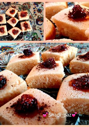 عکسی از دستور کیک ژله ای 😋😍
