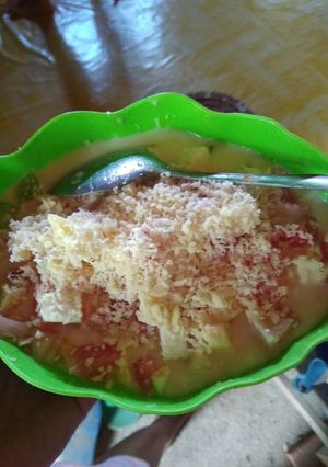 Foto resep Salad buah sederhana
