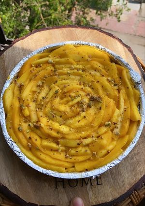 A picture of Mango tart🥭😋.