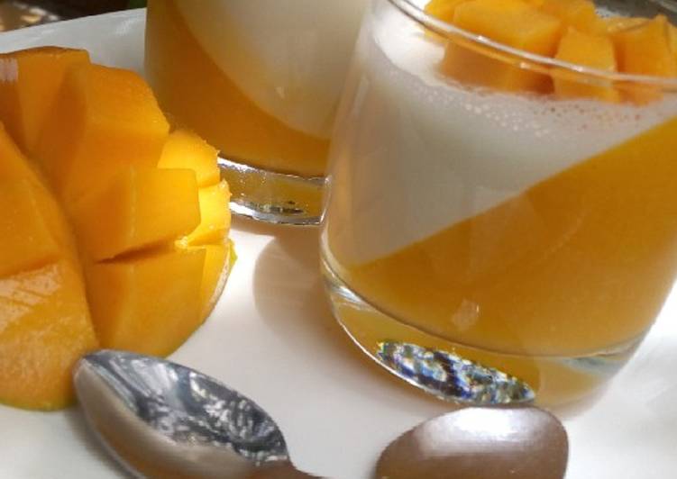 How to Make Quick Mango Panna-cotta 2