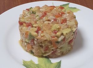 Foto principal de Timbal de aguacate y salmón ahumado