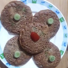 A picture of Rice,ragi pancake.