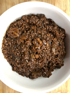 Una foto de Risotto al funghi con tomates secos