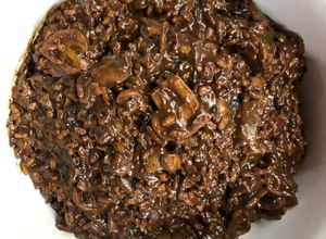 Una foto de Risotto al funghi con tomates secos