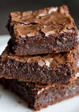 Una foto de Brownies caseros
