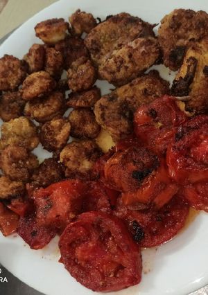 عکسی از دستور ماهی و میگو سوخاری