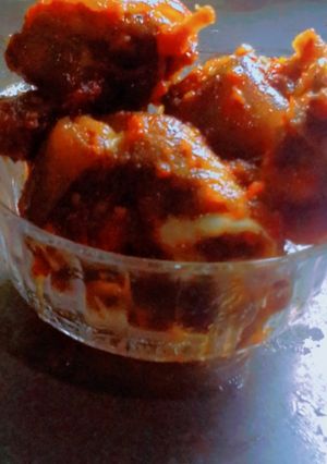A picture of Assorted meat(goat meat).