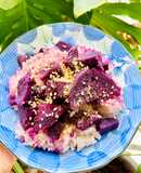 Xôi khoai lang tím ăn sáng