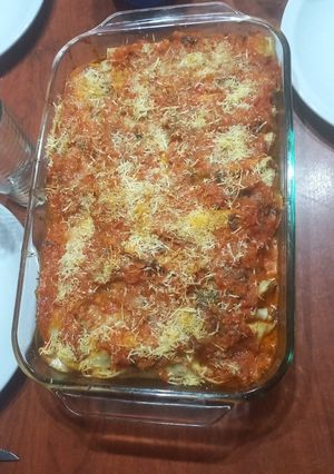 Una foto de Canelones de chorizo