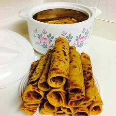A picture of Pumpkin chapati.