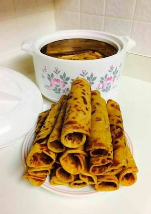 A picture of Pumpkin chapati.