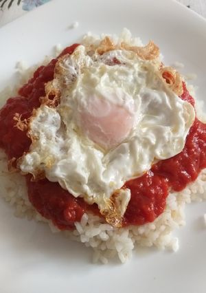 Una foto de Arroz a la cubana