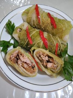 Foto resep Pepes Tongkol Asap Sawi