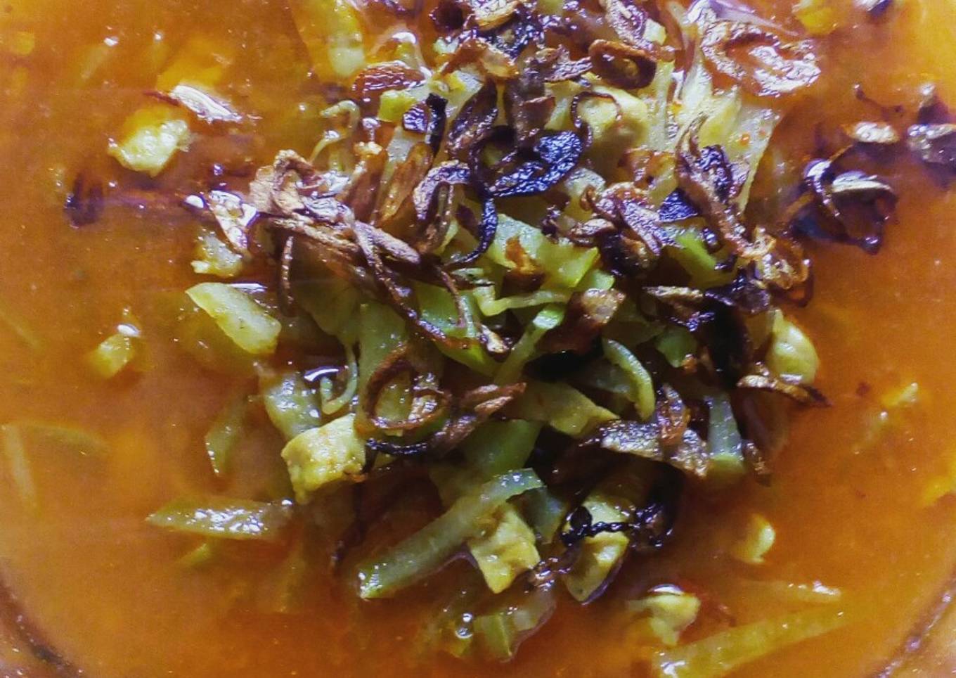 Sayur godok labu siam tempe