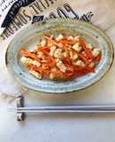 Carrot and tofu stir-fry（Ninjin-Shirishiri)