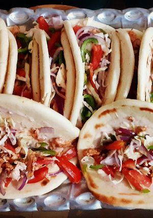 A picture of Chicken shawerma 🌮.