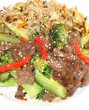 Lomo saltado con brócoli