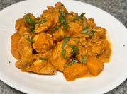 A picture of butternut squash pasta