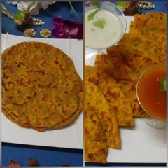A picture of Besan ki Roti,.