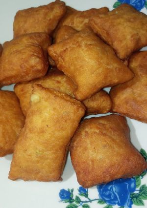 A picture of Cinnamon and lemon mandazi #mystaplefoodrecipecontest.