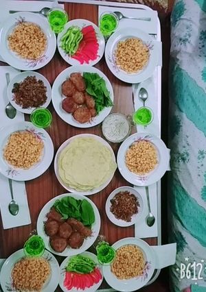 صورة لوصفة خبز التورتيلا واقراص الكوسة المحمرة