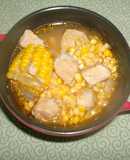 Guiso de maíz con carne de cerdo