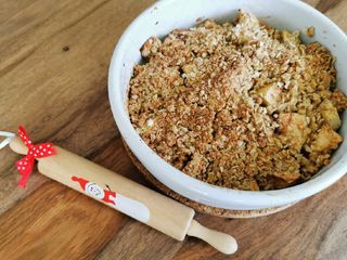 Crumble pommes cannelle