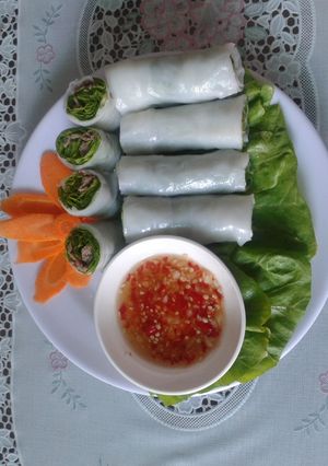 Hình của món Phở cuốn.