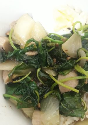 Foto resep Cah bayam bawang putih