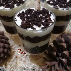 A picture of Double Chocolate Brownie Parfait.