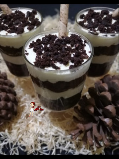 A picture of Double Chocolate Brownie Parfait.
