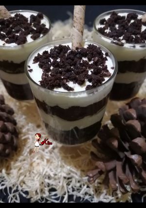 A picture of Double Chocolate Brownie Parfait.
