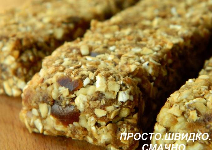 Батончики из овсянки с изюмом