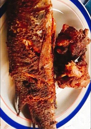 A picture of #Lagos #Christmas Grilled Crocaker fish.