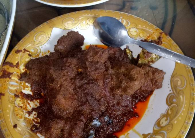 Rendang daging rusa No presto