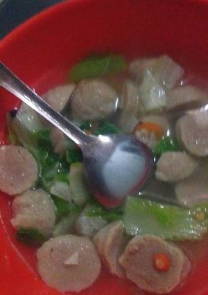 Foto resep Bakso Kuah Sawi Non MSG