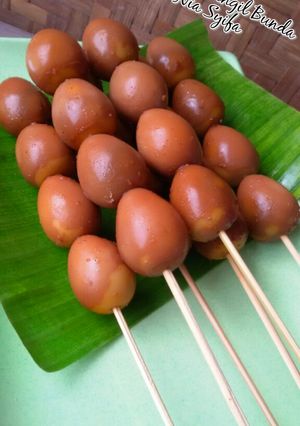 Foto resep Sate Telur Puyuh Bacem