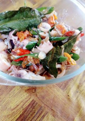 Foto resep Tumis cumi asin cabe ijo
