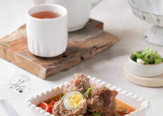 Resep Semur Bola Daging Telur Puyuh Oleh Cutzamania Cookpad