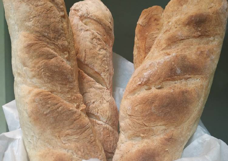 Cara Menyiapkan Home made roti baguette (4 bahan aja) Anti Ribet!