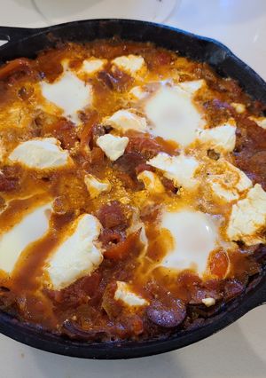 A picture of Eggs in Hell.