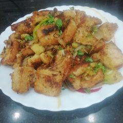 A picture of Bread Upma.